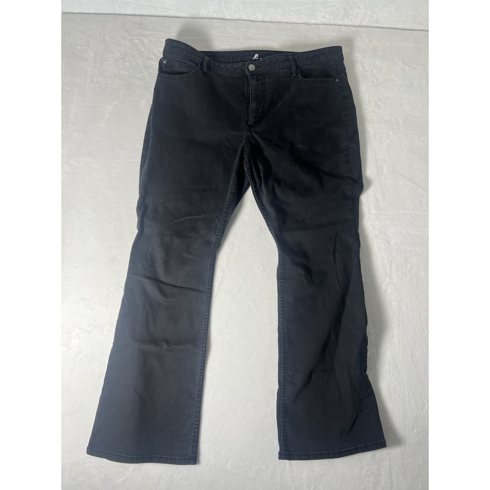 Lee Riders Womens Instantly Slims You Stretch Black Denim Bootcut Jeans 19W